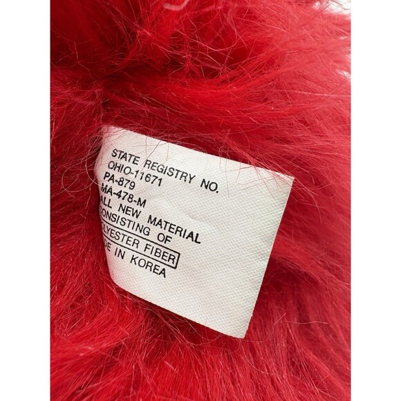 Vintage Raz Furbles Red Plush Monster Hand Puppet 14" 1987 Yang Jee - Picture 7 of 10